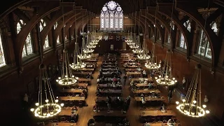Time-lapse of Annenberg Hall at Harvard