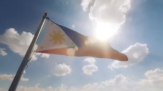 Philippines Flag Flagpole   Motion Background Animation   No Copyright   Visual Effects