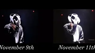 Michael Jackson Billie Jean Live Auckland (November 9th vs November 11th)