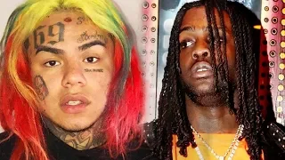 6IX9INE REACTS to Chief Keef getting shot at in New York