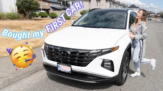 Buying my FIRST CAR at 24 ! The New Hyundai Tucson Hybrid Ultimate 2022 (first drive & first look)