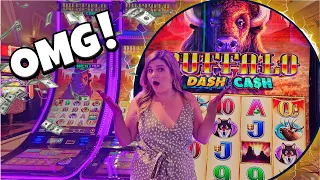 I Found the NEW Buffalo Dash For Cash Slot Machine in Las Vegas!