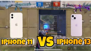 IPHONE 13 VS IPHONE 11 😱 PUBG TEST | TDM FULL GAME PLAY😍SMOOTH + 60 FPS