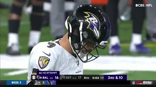 Justin Tucker's 66 yard World Record kick | NFL | Ravens Vs. Lions Week 3 highlight