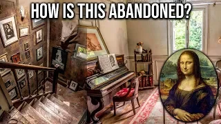 The Abandoned DA VINCI CODE Mansion - Found MONA LISA Replica!