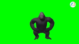 gorilla dancing green screen video | ab learning area | gorilla green screen full hd video