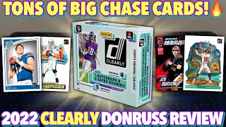 SUPER SICK CLEAR CARDS (BIG HITS)! 😮🔥 2022 Panini Clearly Donruss Football Hobby Box Review