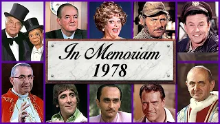 In Memoriam 1978: Famous Faces We Lost in 1978