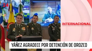 General Yáñez agradece a Colombia por detención de Dayonis Orozco | 24 Horas TVN Chile