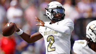 Shedeur Sanders throws a SCHOOL RECORD 510 yards in Colorado's upset against No. 17 TCU