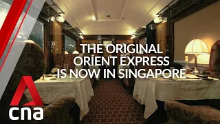 First look: Original Orient Express train arrives at Singapore's Gardens by the Bay | CNA Lifestyle