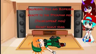 Girlfriend, Pico and Boyfriend reacts to the Stickman Mod (JackCopperZ mod) secret bonus song