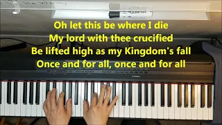 Once and for All (Lauren Daigle) - key of A piano solo instrumental tutorial lyrics 120 bpm