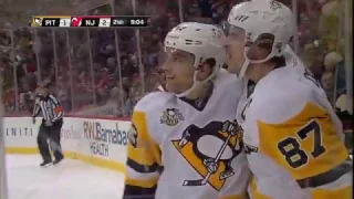 Crosby 25th Goal NHL 2016-2017 Pittsburg Penguins vs New Jersey Devils 27.12.16
