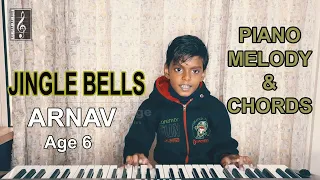 Jingle Bells PIano Melody and Chords by Arnav | Piano Rhythm | Indian Solfege