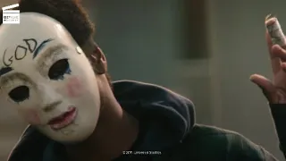 The Purge Anarchy: Creepy mask industry HD CLIP