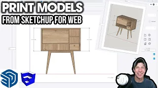 How to PRINT from the Web Version of SketchUp! (Online Version Tutorial)