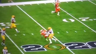 CLEMSON VS LSU VICIOUS HIT 1/13/20