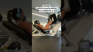 INSANE BOOTY TRANSFORMATION IN 5 MONTHS #shorts #workout