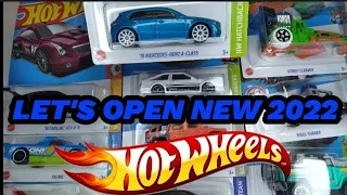 Let's Unbox NEW 2022 Hot Wheels B Case Cars! Mercedes A-Class, Humvee, Cadillac, Bricking Trails!