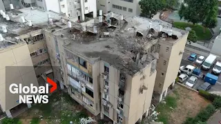 Rocket strike hits Tel Aviv apartment building, wounding at least 4: IDF military district command