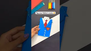 DIY Father’s Day Gift Idea 🥰💙 #shorts #diy #tutorial #craft #art #artist #fathersday #gift