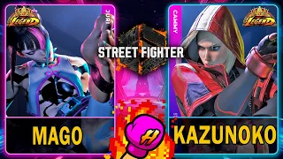 Street Fighter 6🥊Mago (JURI) VS Kazunoko (CAMMY)🥊スト6🥊SF6🥊4K 60ᶠᵖˢ