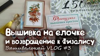 Вышивальный влог #3: вышивка на елочке, новая книжка и возвращение в Физалису от М.П. студии