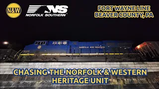 Chasing The Norfolk & Western Heritage Unit On The Fort Wayne Line - Beaver County, PA