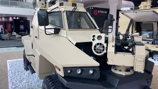 Plasan stinger tactical vehicle based on HMMWV chassis