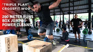 "Triple Play" CrossFit WOD | Running + Box Jumps + Power Cleans