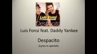luis fonsi despacito ft daddy yankee  {lyrics video + audio }best spanish song