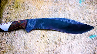Making a kukri knife from an Old Car Leaf Spring