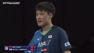 Wang C./Sun Y. vs Harimoto T./Hayata H. | 2021 World Table Tennis Championships Finals | XD | F