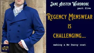 Sewing A Mr Darcy Coat, Making Regency Outfits for the Jane Austen Festival, Bridgerton Costume