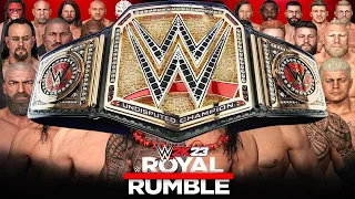 WWE 2K23 ROYAL RUMBLE MATCH FOR THE WWE UNDISPUTED CHAMPIONSHIP!