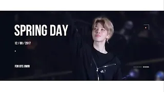 171208 BTS JIMIN FOCUS SPRING DAY THE WINGS TOUR THE FINAL｜윙즈 파이널 봄날 방탄소년단 지민 직캠