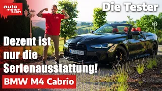 BMW M4 Competition Cabrio (510 PS): Dezent ist nur die Serienausstattung! - Test | auto motor sport