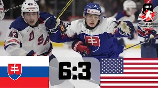 SLOVENSKO VS USA MAJSTROVSTVÁ SVETA V HOKEJI U20 2023