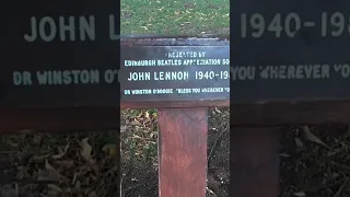 Edinburgh Scotland Bench for John Lennon