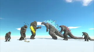 Kong Evolution VS Godzilla Evolution: Epic Battle of Monster Titan Monkey and Titan Lizard?