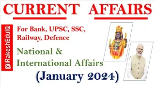 Current Affairs January 2024 | Monthly Current Affairs 2024