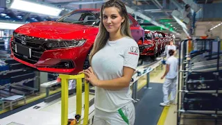 Honda ACCORD Assembly🚘2023: How it's made?😲Production line video➕Crash Testing & FACTORY TOUR
