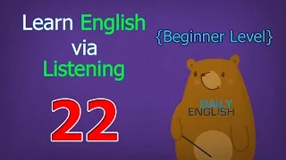 Learn English via Listening Beginner Level | Lesson 22 | Meals