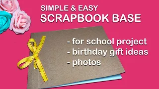 Easy Scrapbook Base Using Folder | Scrapbook Making | DIY | Tutorial