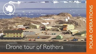 Tour Rothera Antarctic research station by drone