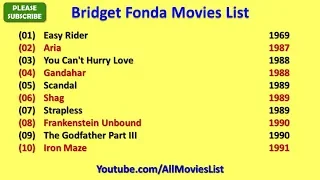 Bridget Fonda Movies List