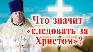 Что значит «следовать за Христом»? Проповедь священника Димитрия Лушникова.
