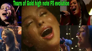 Faouzia-Tears of Gold high note (F5) live performance // Vocal Evolution (Part 1)