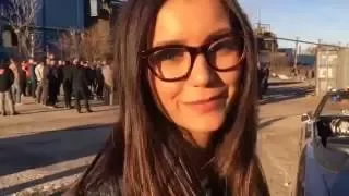 Nina Dobrev prank with gun